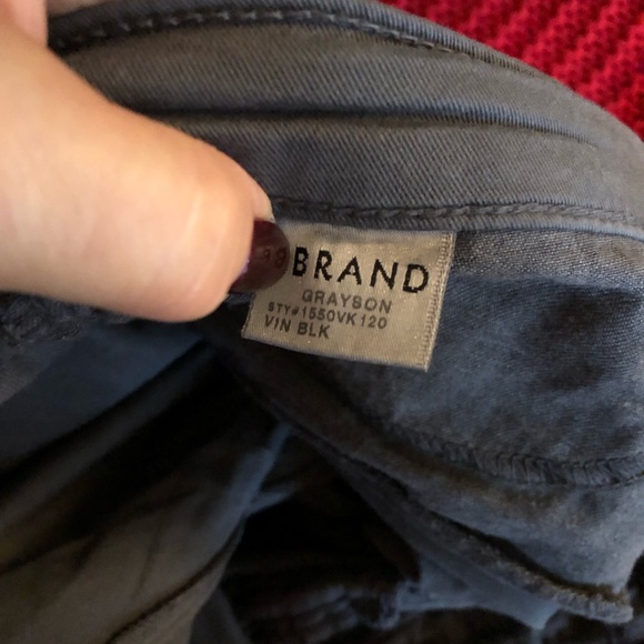 JBrand Grayson Skinny cargo jeans. Size 25. Colour Vin Black (Grey) - Picture 8 of 9